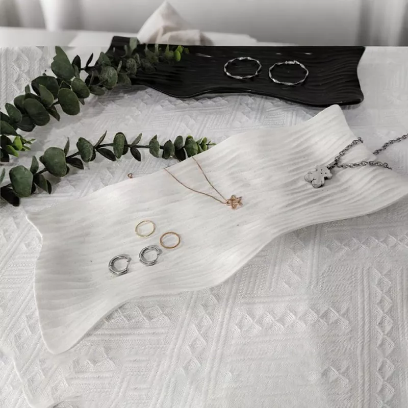 Plateau de bijoux vintage de luxe en céramique Plateau de bijoux vintage de luxe en céramique