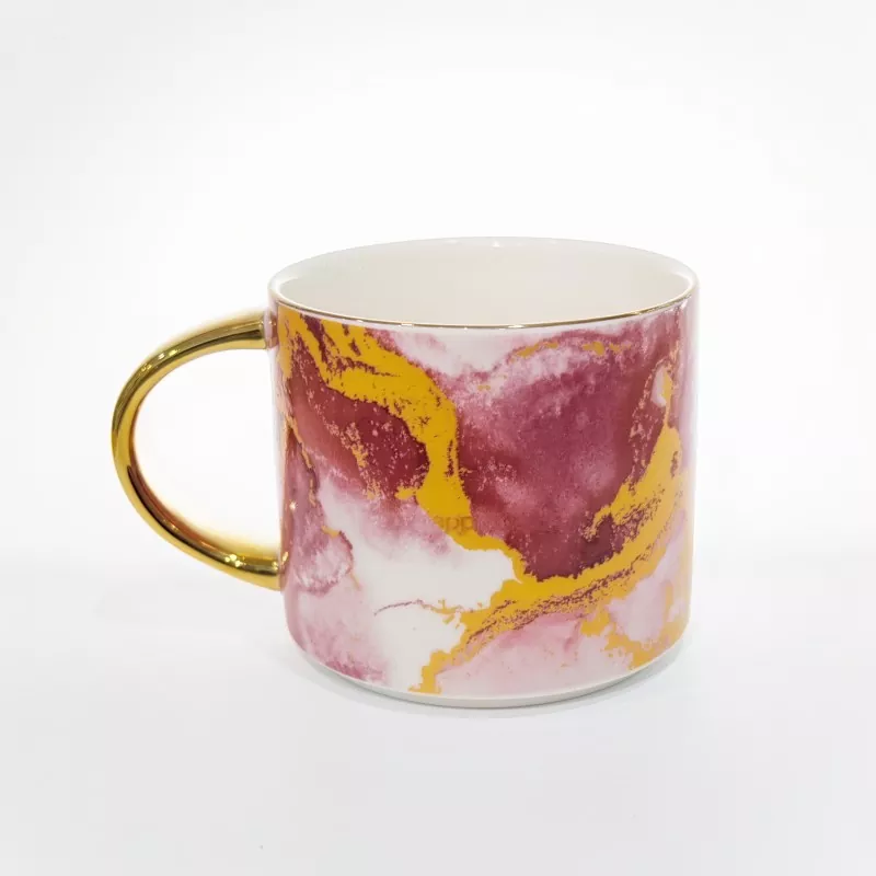 Tasse en céramique à motif de marbre élégant Tasse en céramique à motif de marbre élégant