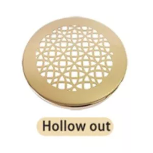 Couvercle de pot de bougies en étain creuse