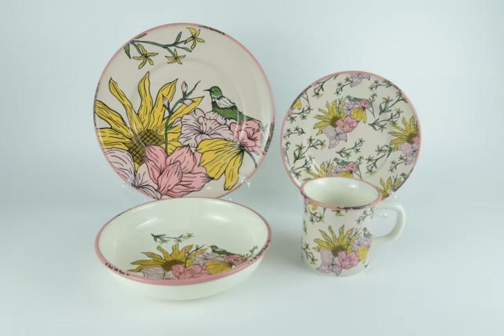 dishwasher luxury pattern ceramic dish set