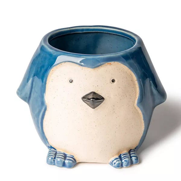 Bougeoirs en céramique en forme de pingouin
