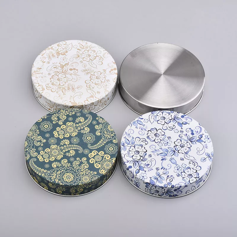 Couvercle de pot à bougie imprimé personnalisé